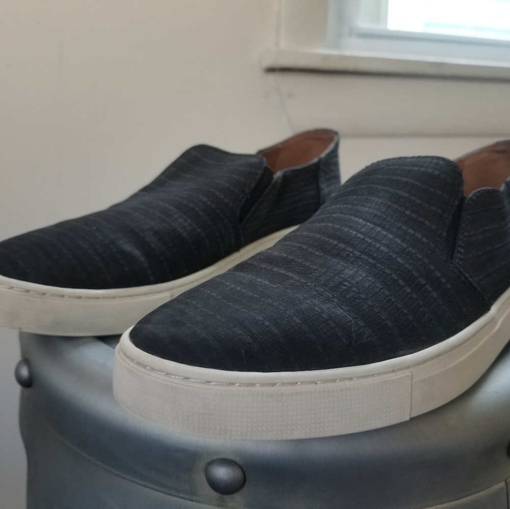 Frye Gemma Black Leather Sneaker Women's 9
